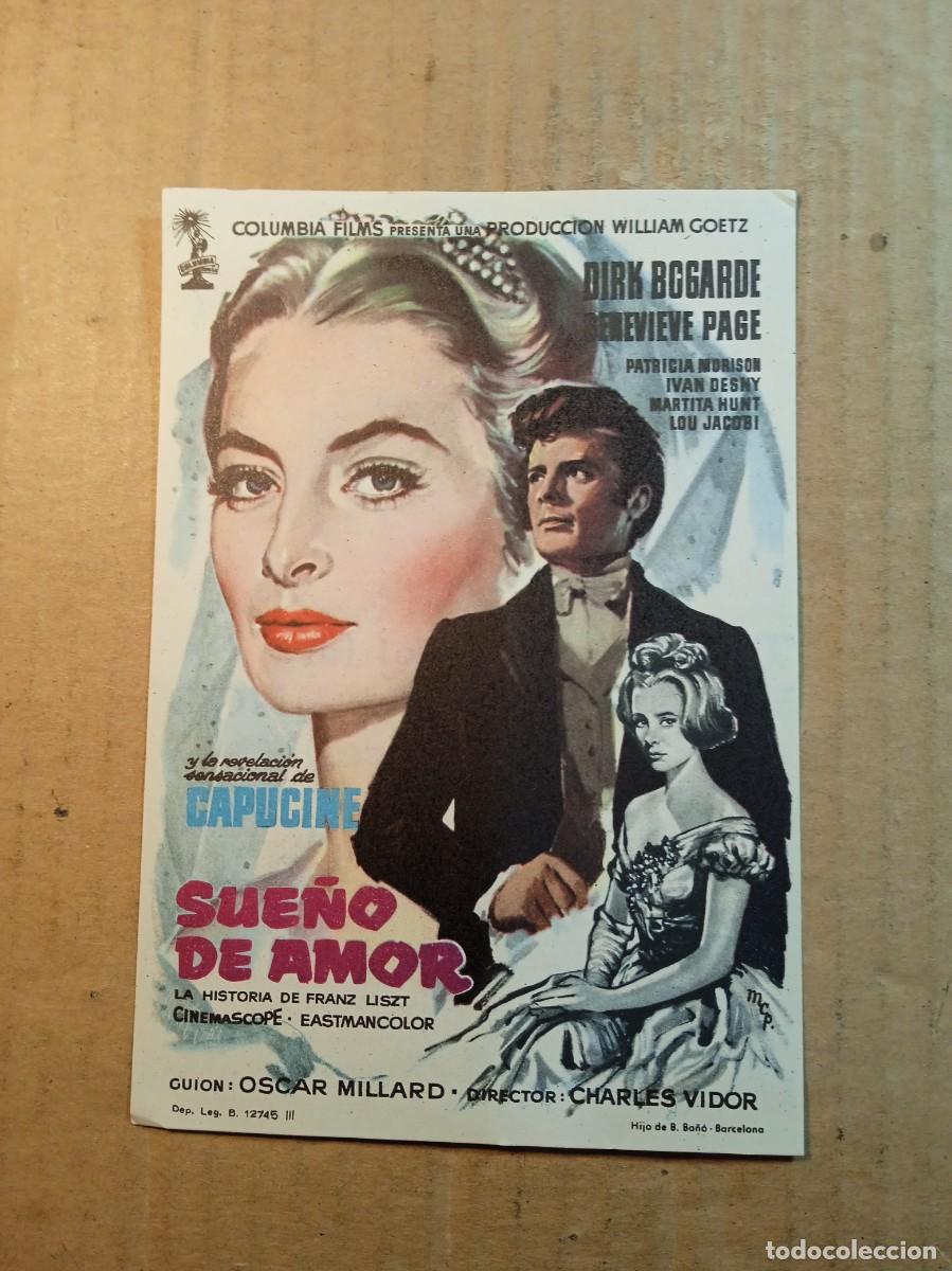  Flyers Publicitaires de films Anciens: FOLLETO DE MANO SIN PUBLICIDAD SUE&Ntilde;O DE AMOR