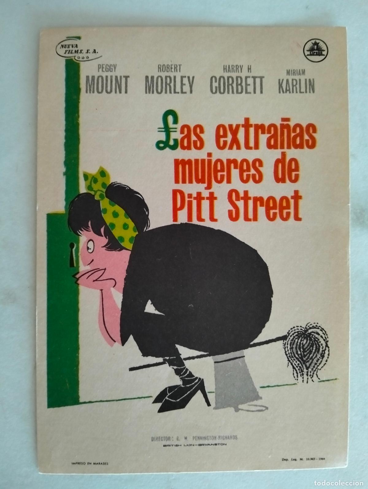 Cine: FOLLETO DE CINE, LAS EXTRA&Ntilde;AS MUJERES DE PITT STREET