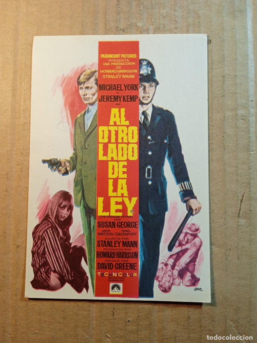 Folhetos de m&atilde;o de filmes antigos de cinema: FOLLETO DE MANO SIN PUBLICIDAD AL OTRO LADO DE LA LEY