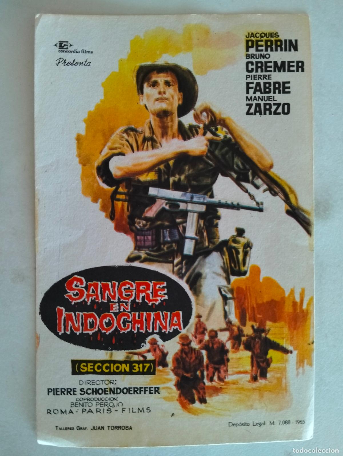 Cine: FOLLETO DE CINE, SANGRE EN INDOCHINA