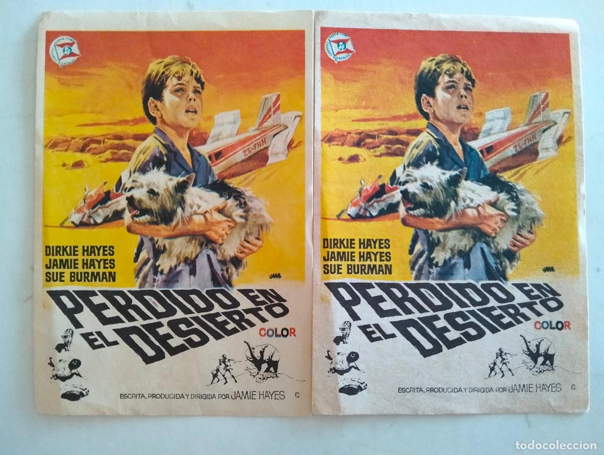 Cine: 2 FOLLETOS DE CINE, PERDIDO EN EL DESIERTO