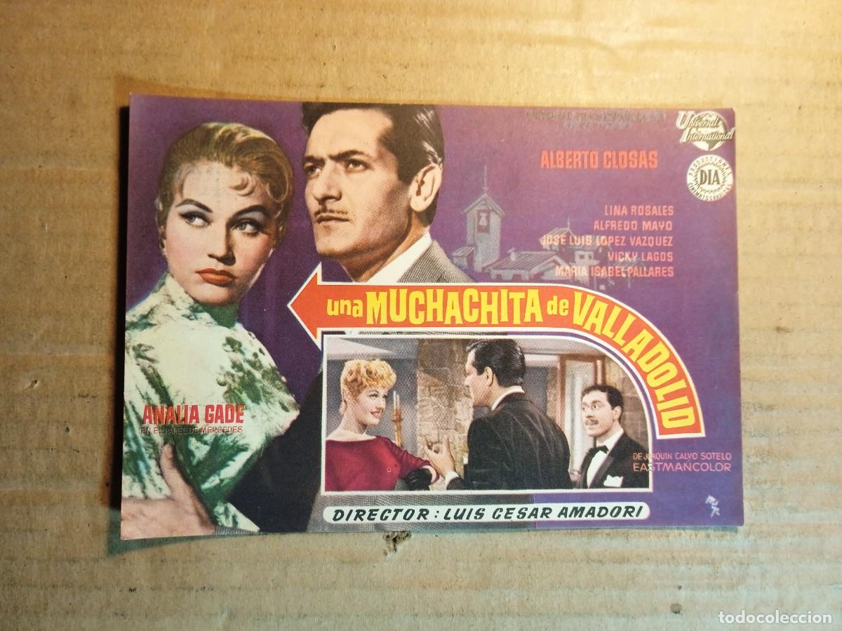  Flyers Publicitaires de films Anciens: FOLLETO DE MANO SIN PUBLICIDAD UNA MUCHACHA DE VALLADOLID