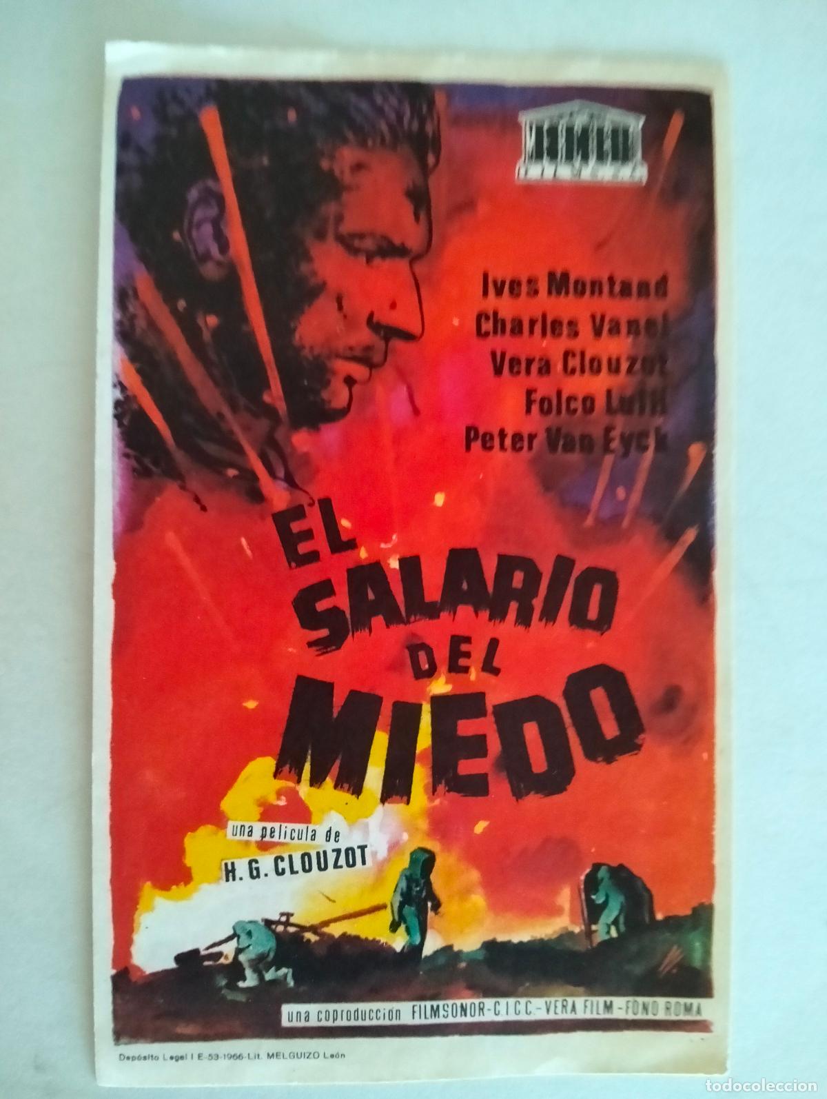Cine: FOLLETO DE CINE, EL SALARIO DEL MIEDO