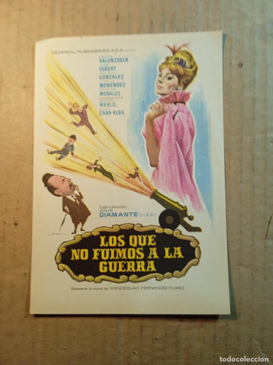 Folhetos de m&atilde;o de filmes antigos de cinema: FOLLETO DE MANO SIN PUBLICIDAD LOS QUE NO FUIMOS A LA GUERRA