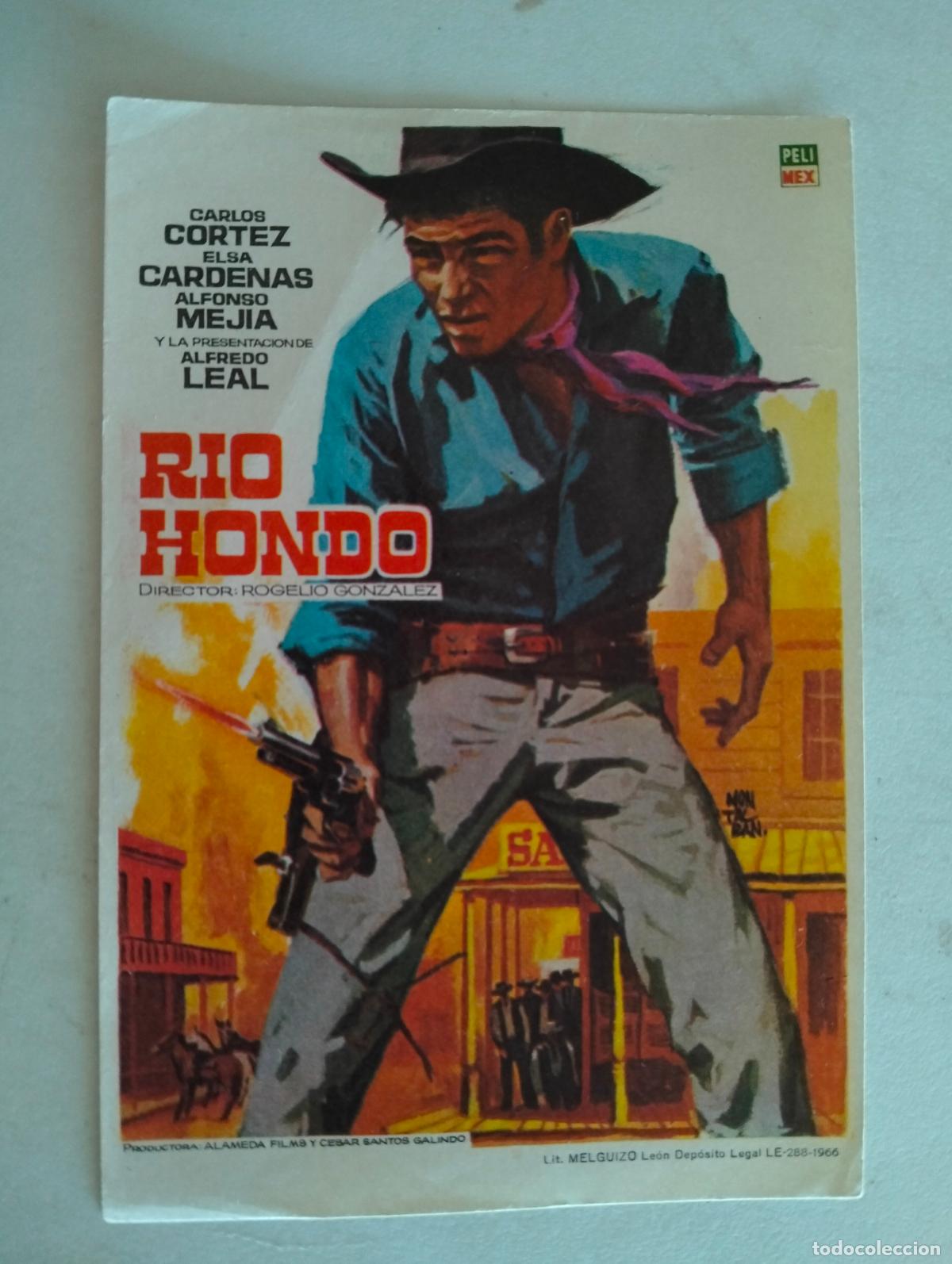 Cine: FOLLETO DE CINE, RIO HONDO