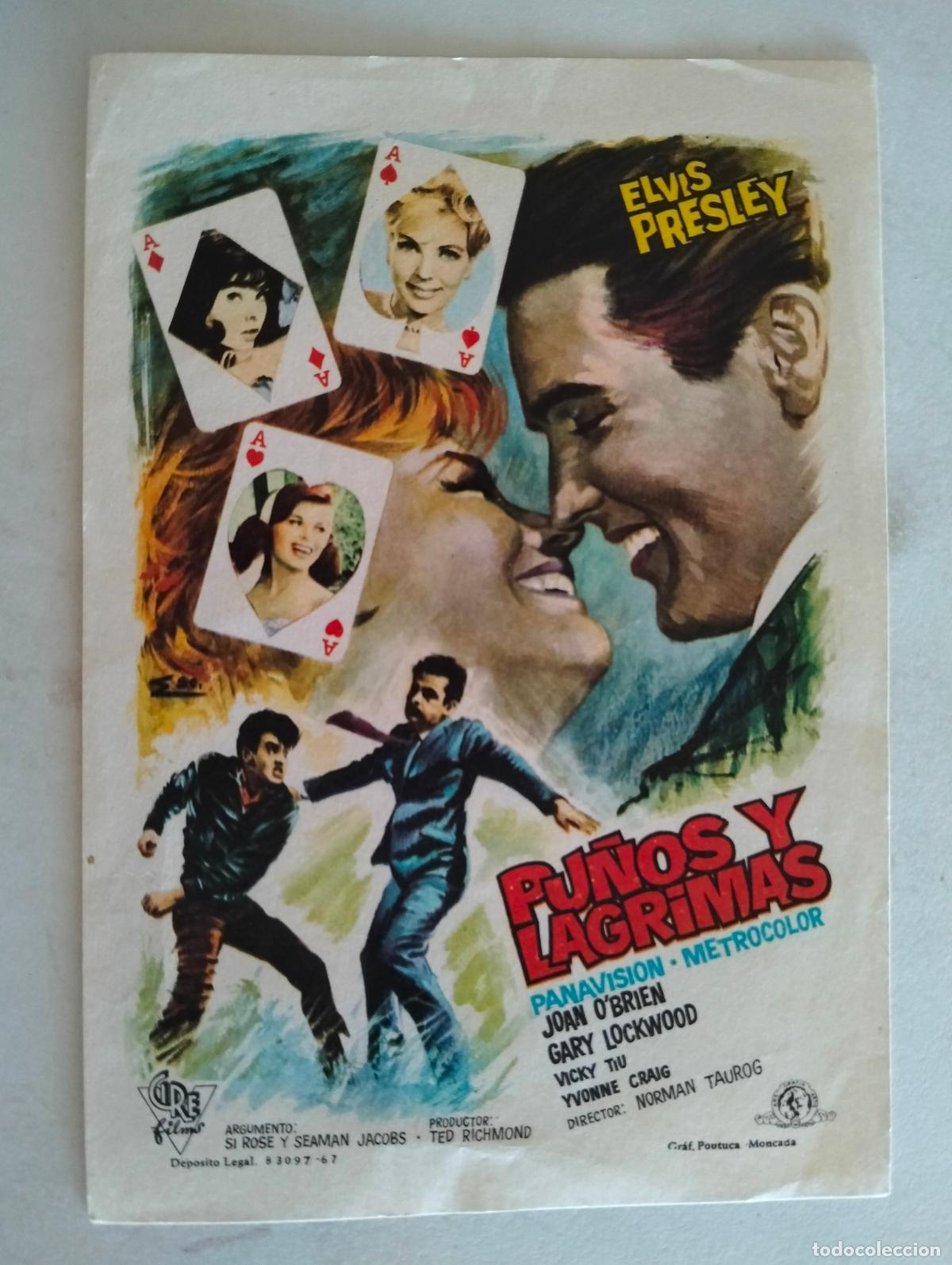 Cine: FOLLETO DE CINE, PU&Ntilde;OS Y LAGRIMAS
