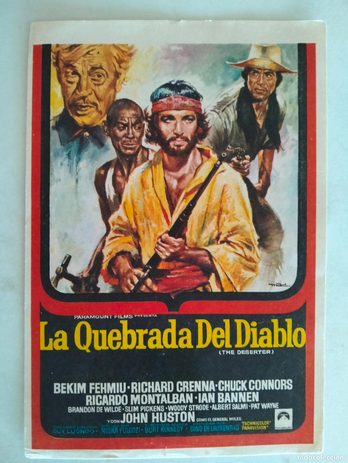 Cine: FOLLETO DE CINE, LA QUEBRADA DEL DIABLO