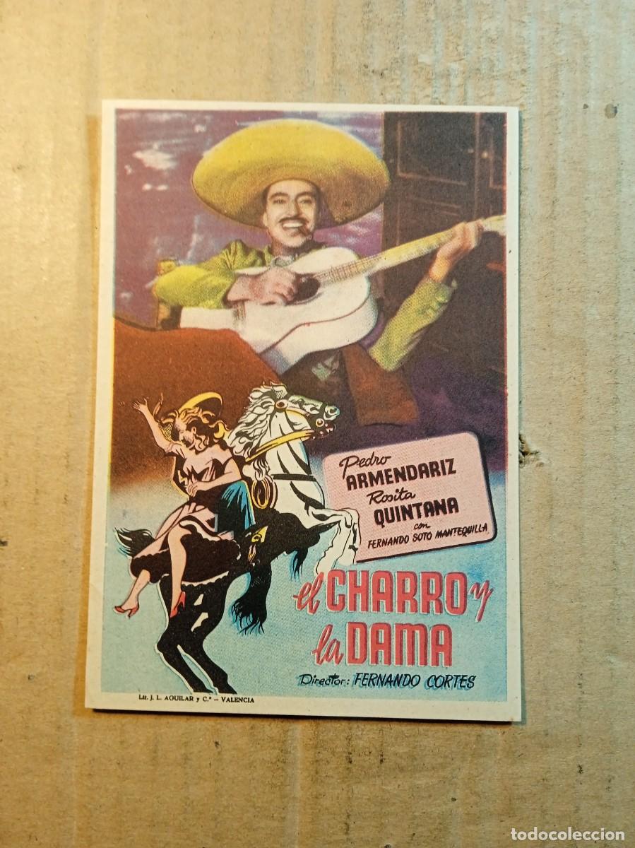 Cine: FOLLETO DE MANO SIN PUBLICIDAD EL CHARRO Y LA DAMA