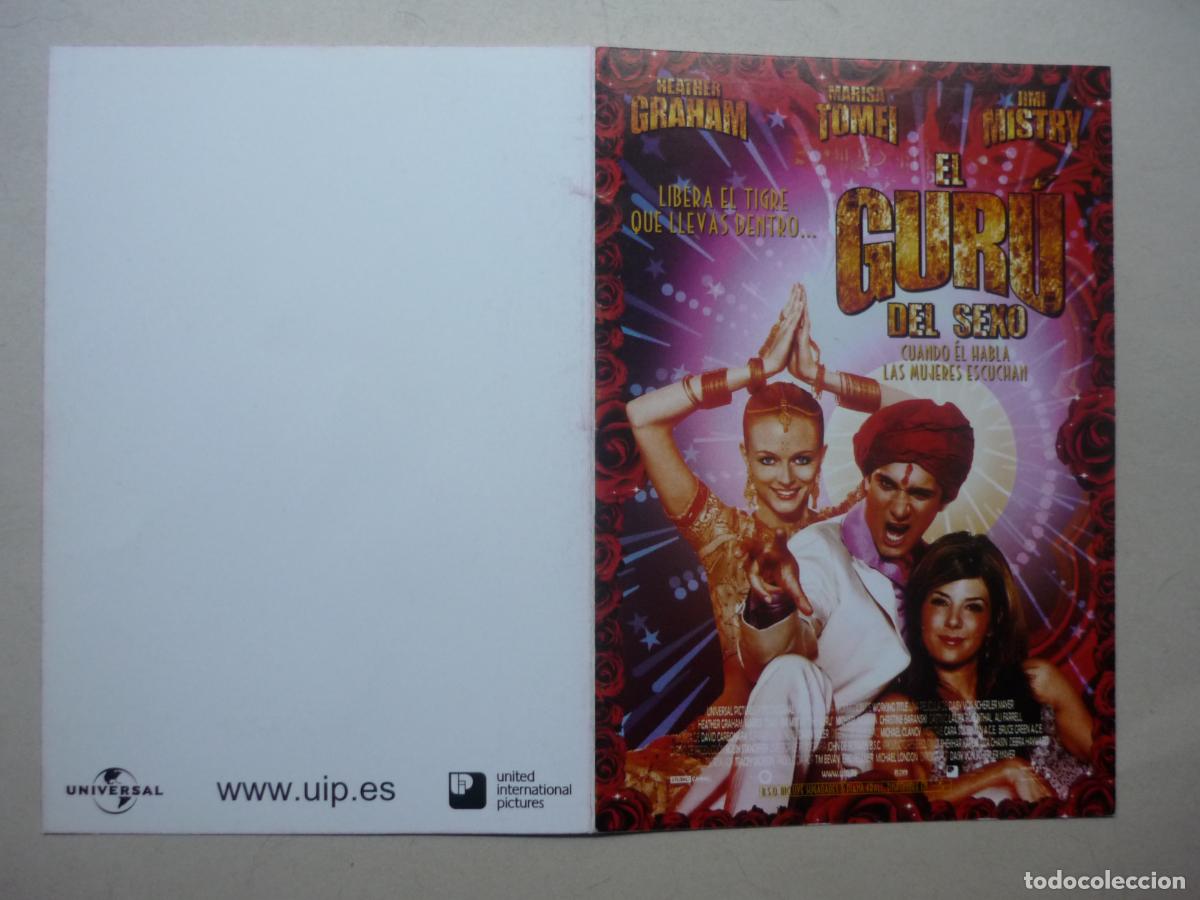 Cine: el guru del sexo- folleto mano invitacion preestreno - heather graham marisa tomei