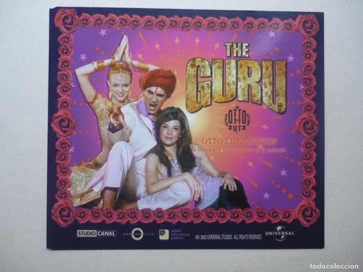 Cine: el guru del sexo- folleto mano invitacion copa otto zutz sitges - heather graham marisa tomei