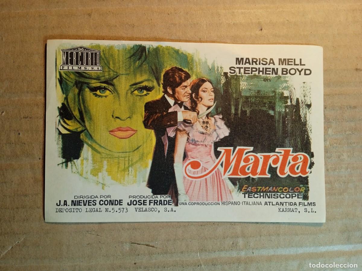 Kino: FOLLETO DE MANO SIN PUBLICIDAD MARTA