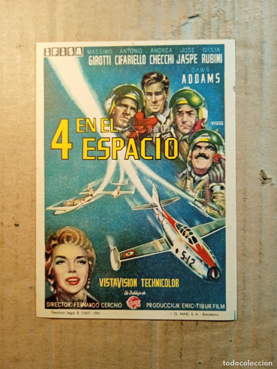 Kino: FOLLETO DE MANO SIN PUBLICIDAD 4 EN EL ESPACIO