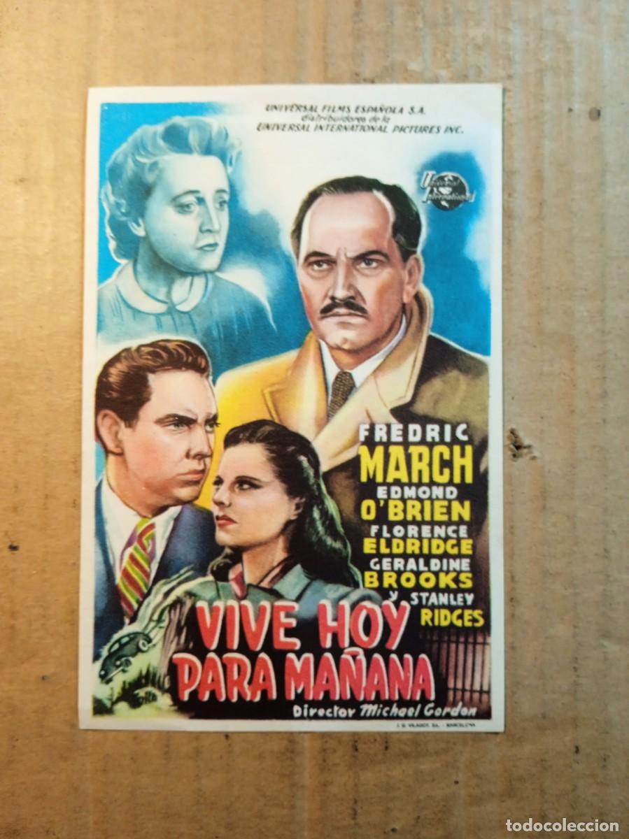  Flyers Publicitaires de films Anciens: FOLLETO DE MANO SIN PUBLICIDAD VIVE HOY PARA MA&Ntilde;ANA