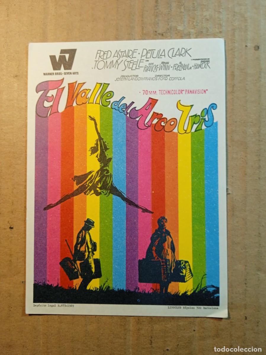 Cine: FOLLETO DE MANO SIN PUBLICIDAD EL VALLE DEL ARCO IRIS