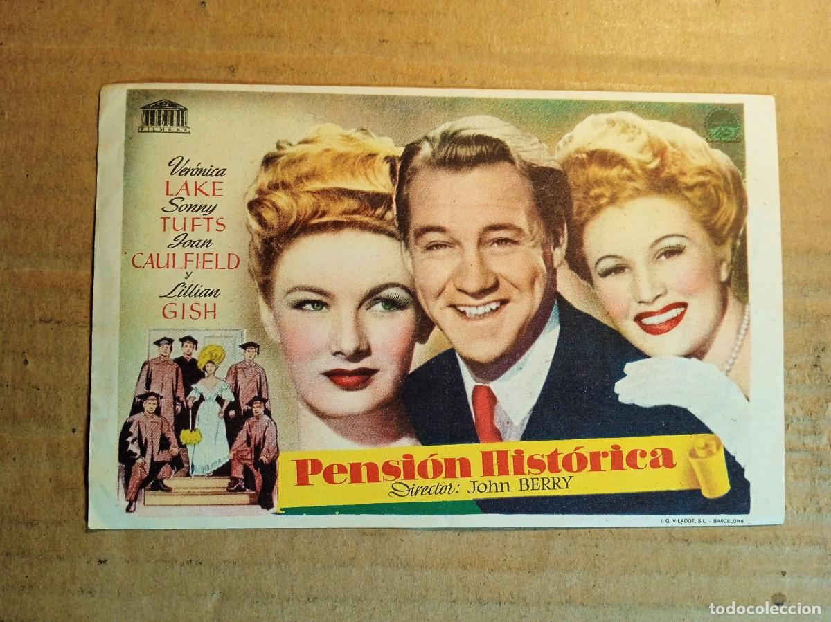 Folhetos de m&atilde;o de filmes antigos de cinema: FOLLETO DE MANO SIN PUBLICIDAD PENSION HISTORICA