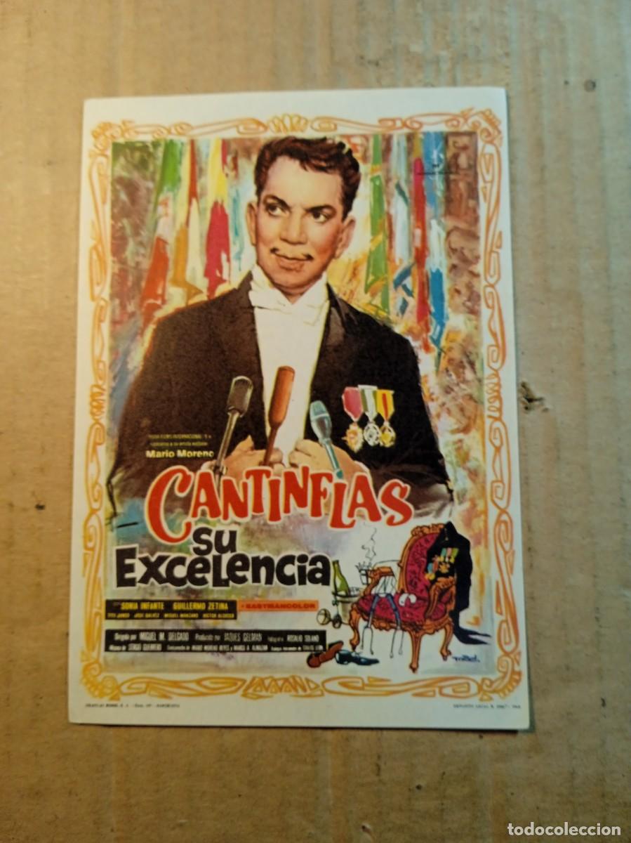  Foglietti di film di film antichi di cinema: FOLLETO DE MANO SIN PUBLICIDAD CANTINFLAS SU EXCELENCIA