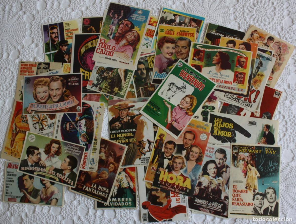  Foglietti di film di film antichi di cinema: 107 PROGRAMAS DE CINE DIFERENTES