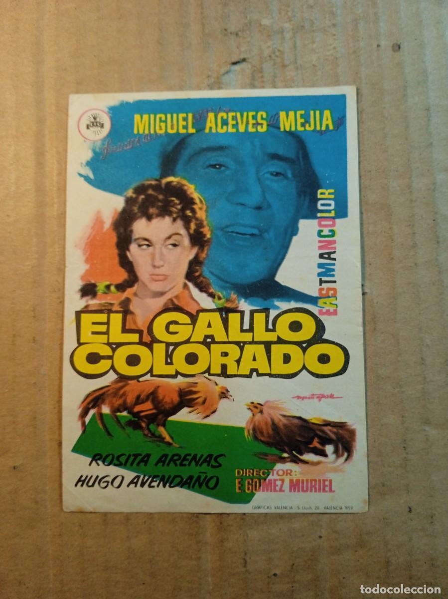 Cinema: FOLLETO DE MANO SIN PUBLICIDAD EL GALLO COLORADO