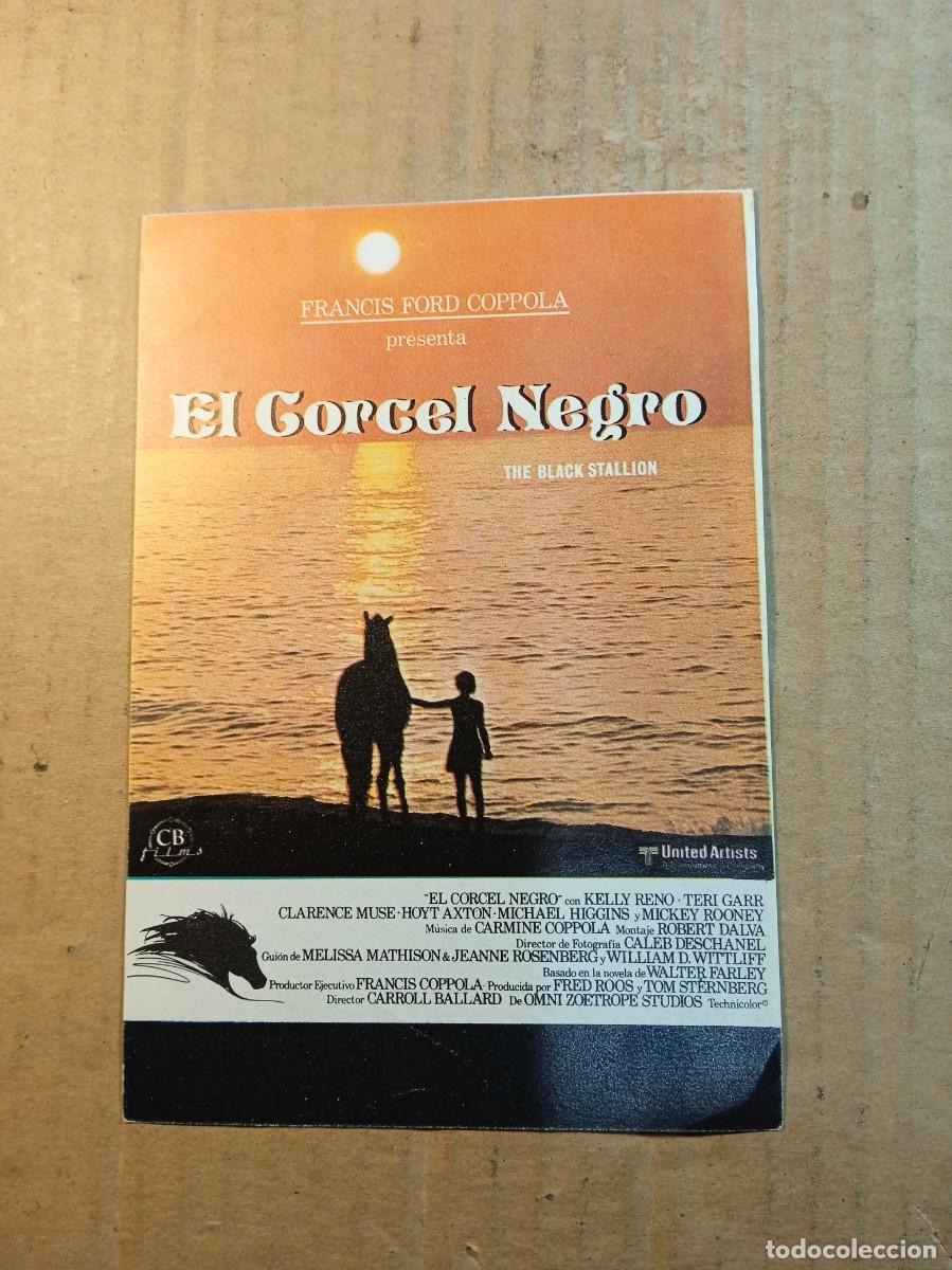 Cinema: FOLLETO DE MANO SIN PUBLICIDAD EL CORCEL NEGRO