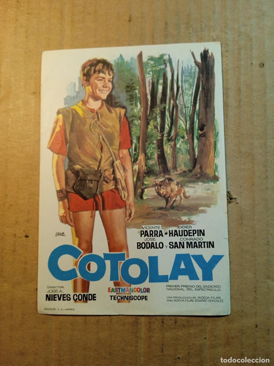  Flyers Publicitaires de films Anciens: FOLLETO DE MANO SIN PUBLICIDAD COTOLAY