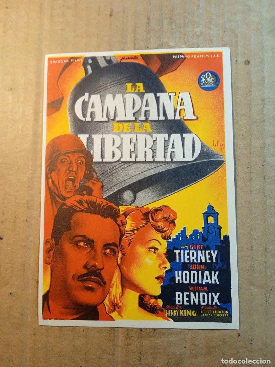Cinema: FOLLETO DE MANO SIN PUBLICIDAD LA CAMPANA DE LA LIBERTAD