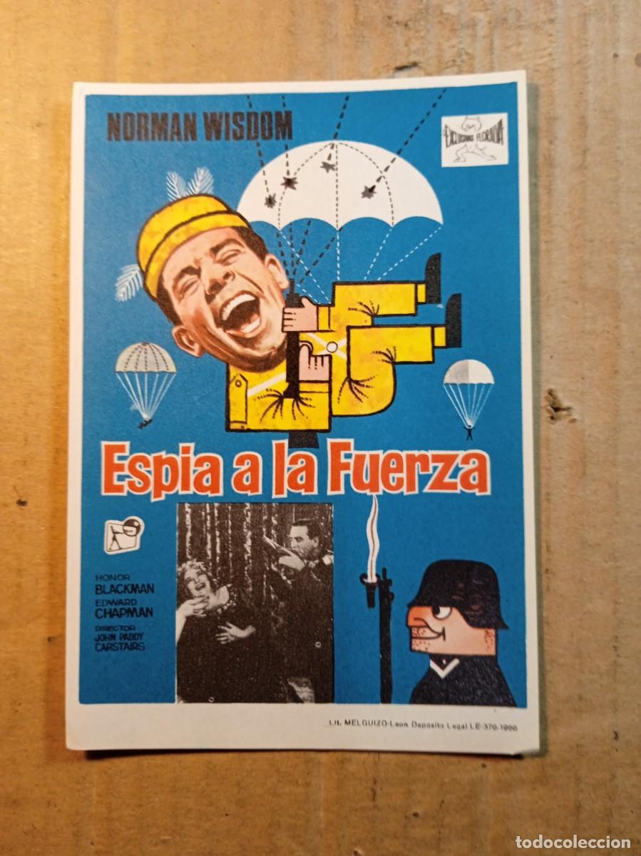 Folhetos de m&atilde;o de filmes antigos de cinema: FOLLETO DE MANO SIN PUBLICIDAD ESPIA A LA FUERZA