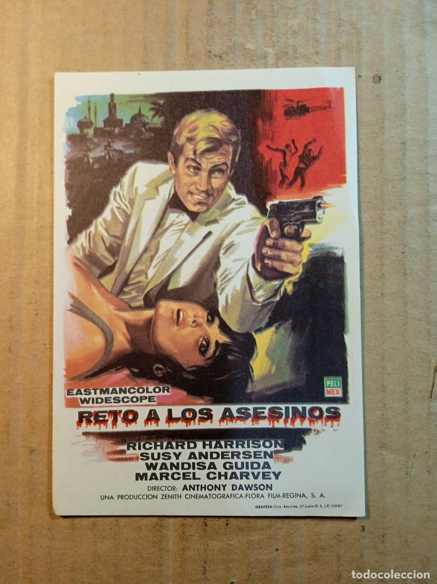 Cinema: FOLLETO DE MANO SIN PUBLICIDAD RETO A LOS ASESINOS
