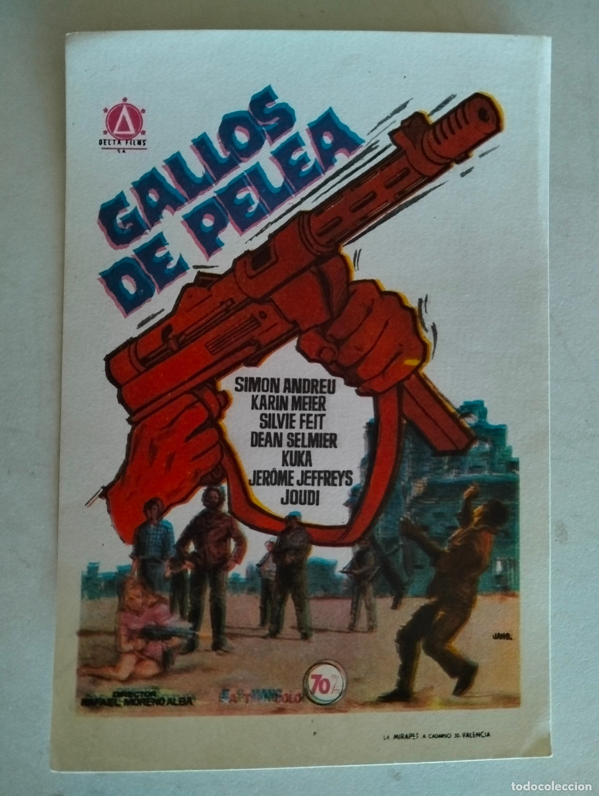 Cine: FOLLETO DE CINE, GALLO DE PELEA