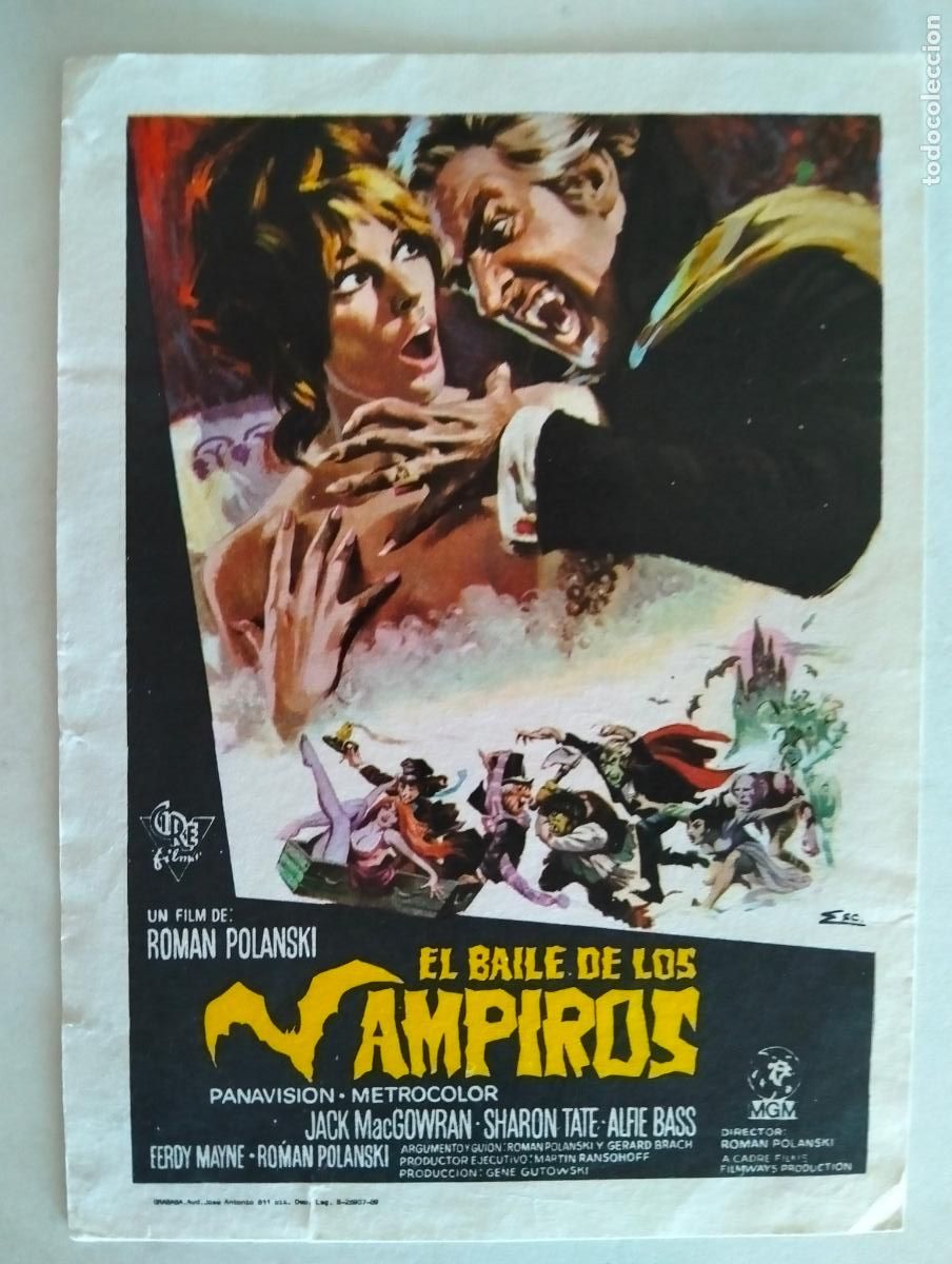 Cine: FOLLETO DE CINE, EL BAILE DE LOS VAMPIROS