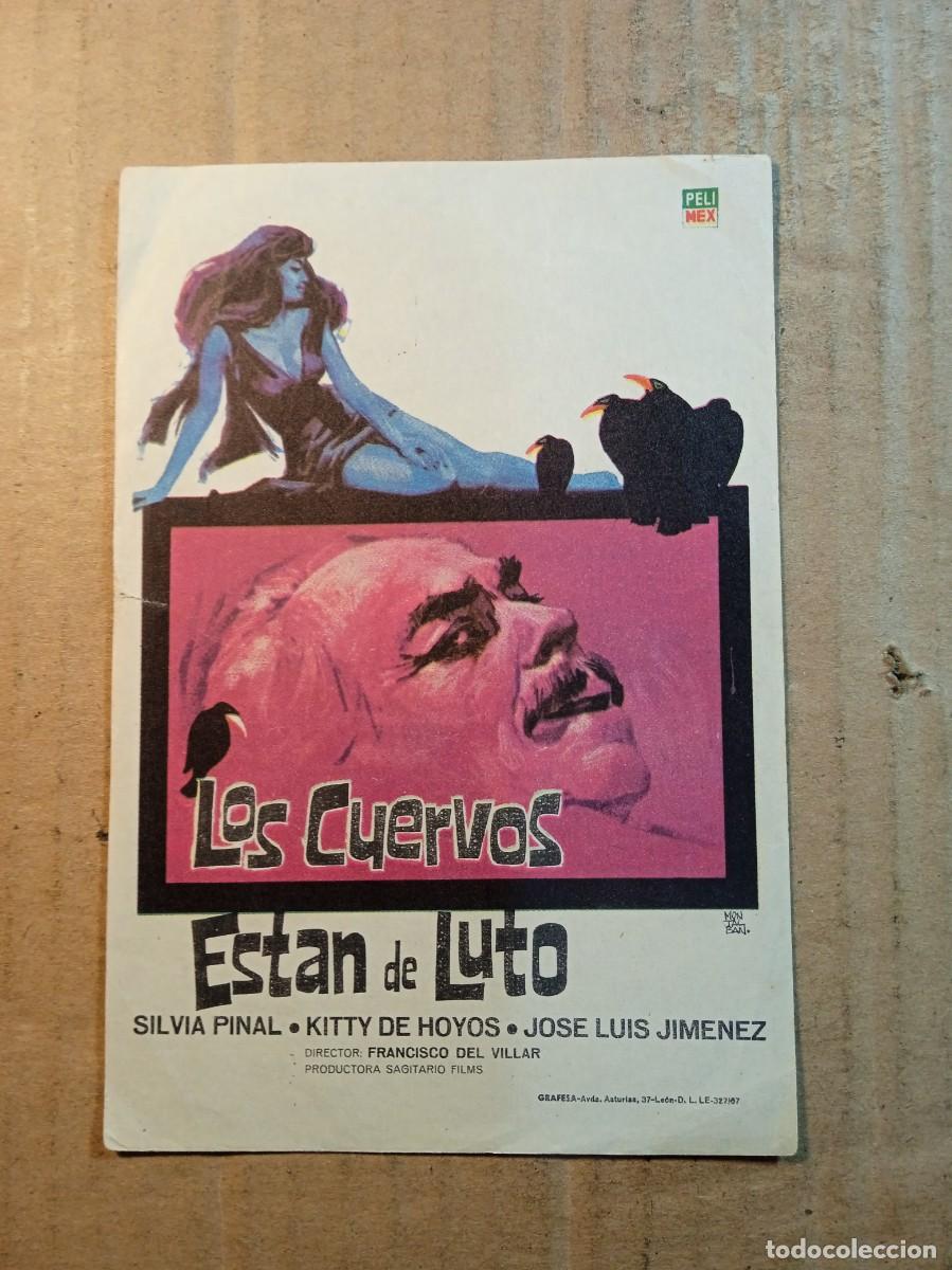 Cinema: FOLLETO DE MANO SIN PUBLICIDAD LOS CUERVOS ESTAN DE LUTO