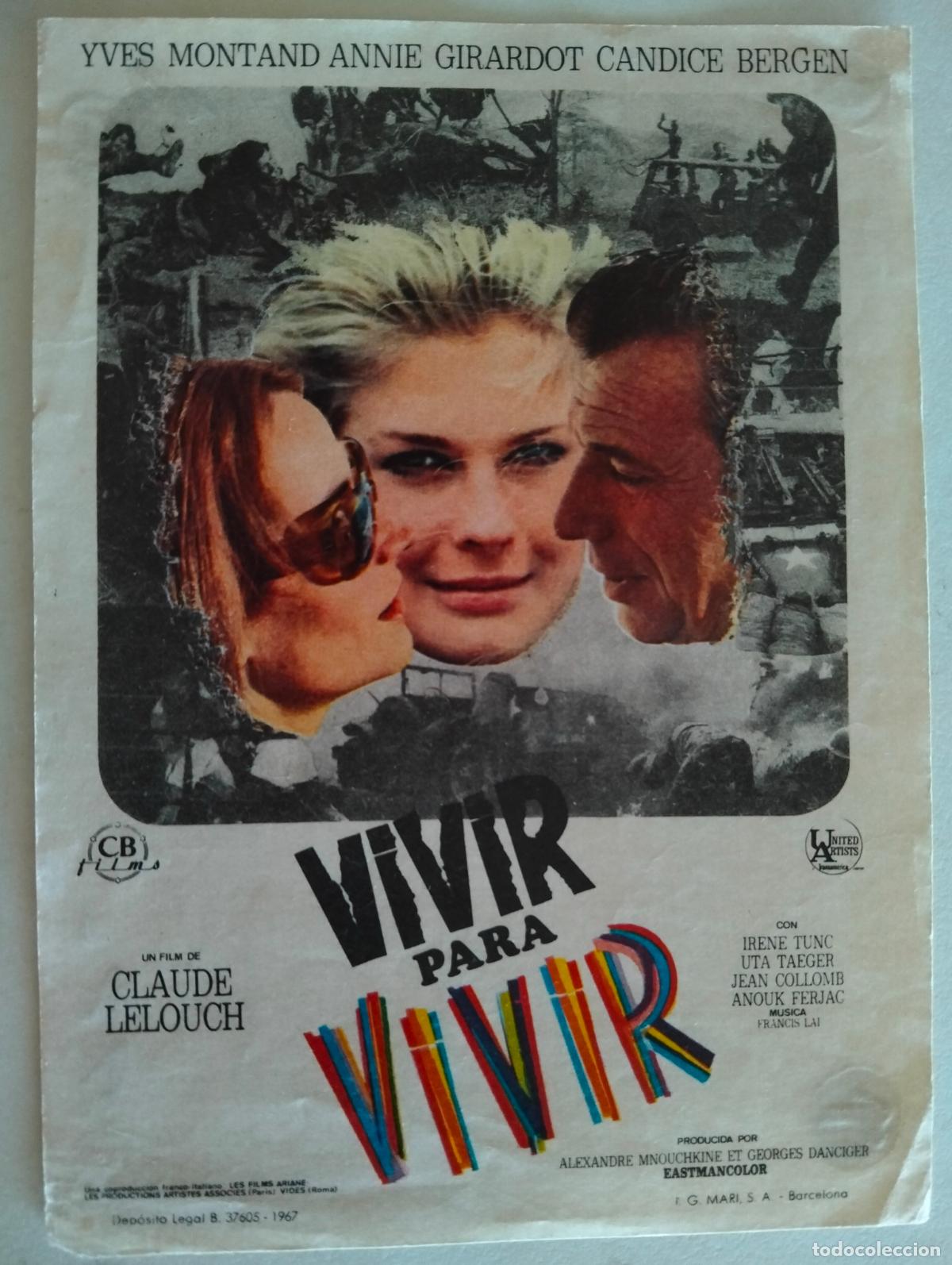 Cine: FOLLETO DE CINE, VIVIR PARA VIVIR