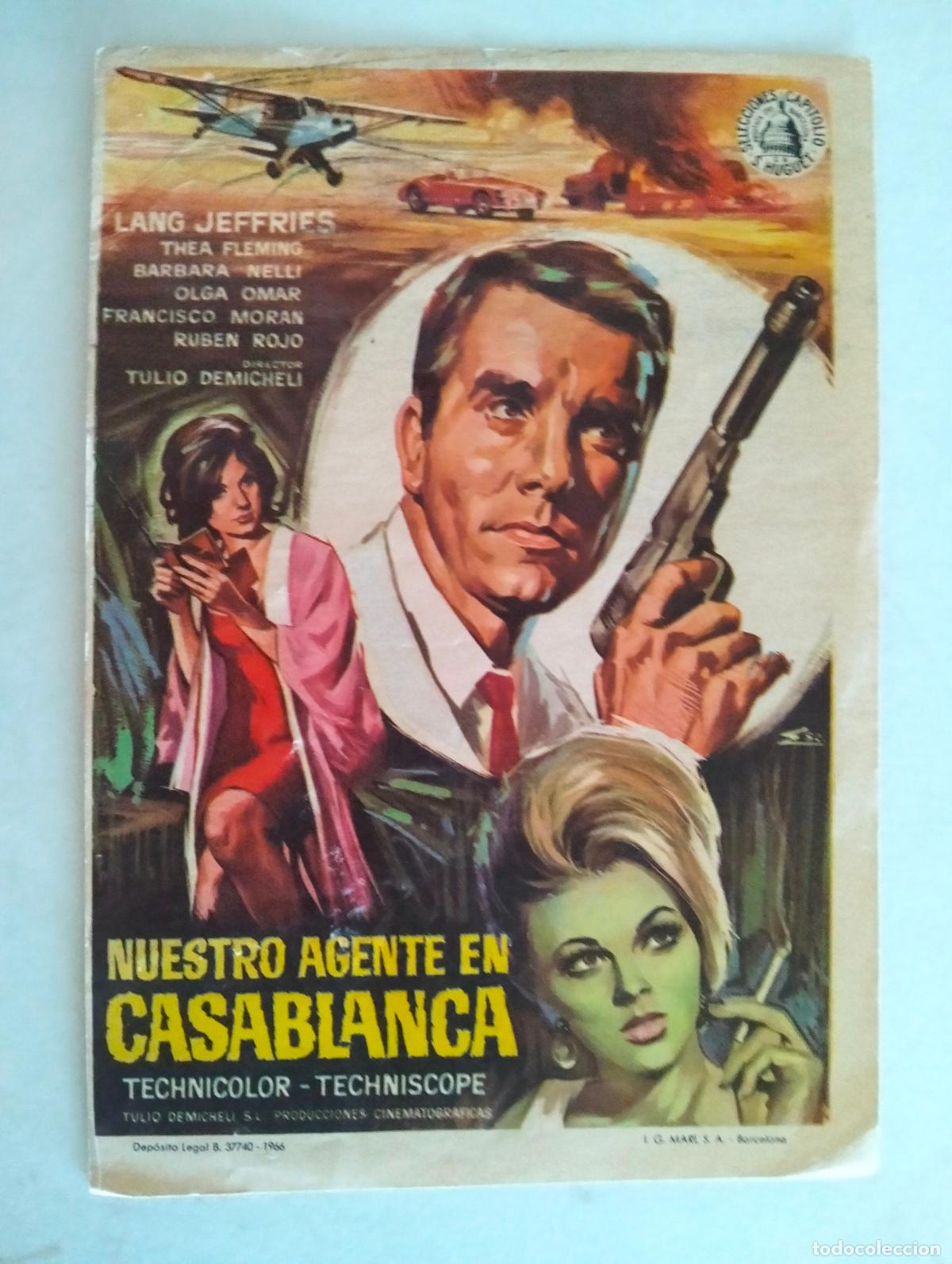 Cine: FOLLETO DE CINE, NUESTRO AGENTE EN CASABLANCA