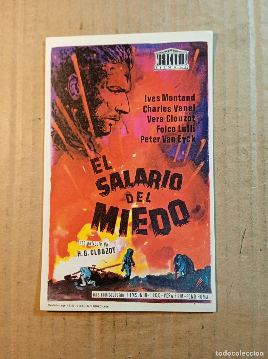 Cinema: FOLLETO DE MANO SIN PUBLICIDAD EL SALARIO DEL MIEDO