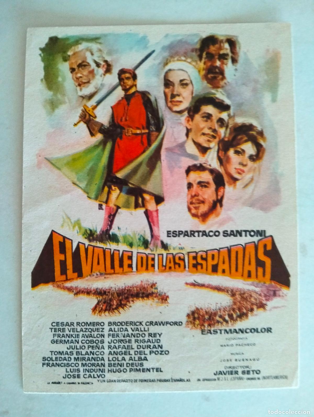 Cine: FOLLETO DE CINE, EL VALLE DE LAS ESPADAS