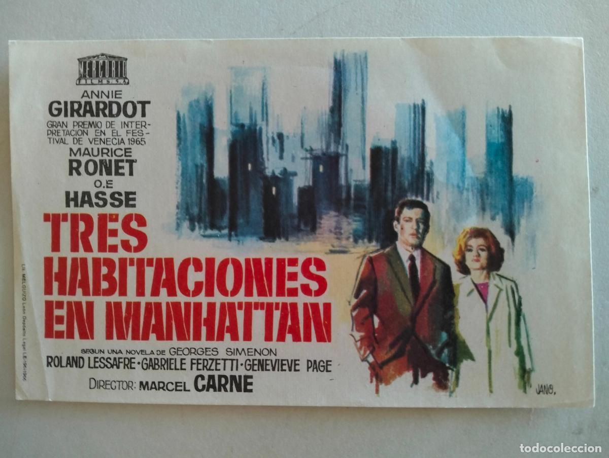 Cine: FOLLETO DE CINE, TRES HABITACIONES EN MANHATTAN