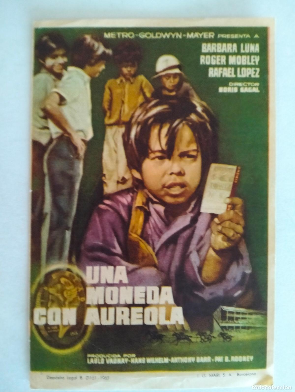 Cine: FOLLETO DE CINE, UNA MONEDA CON AUREOLA
