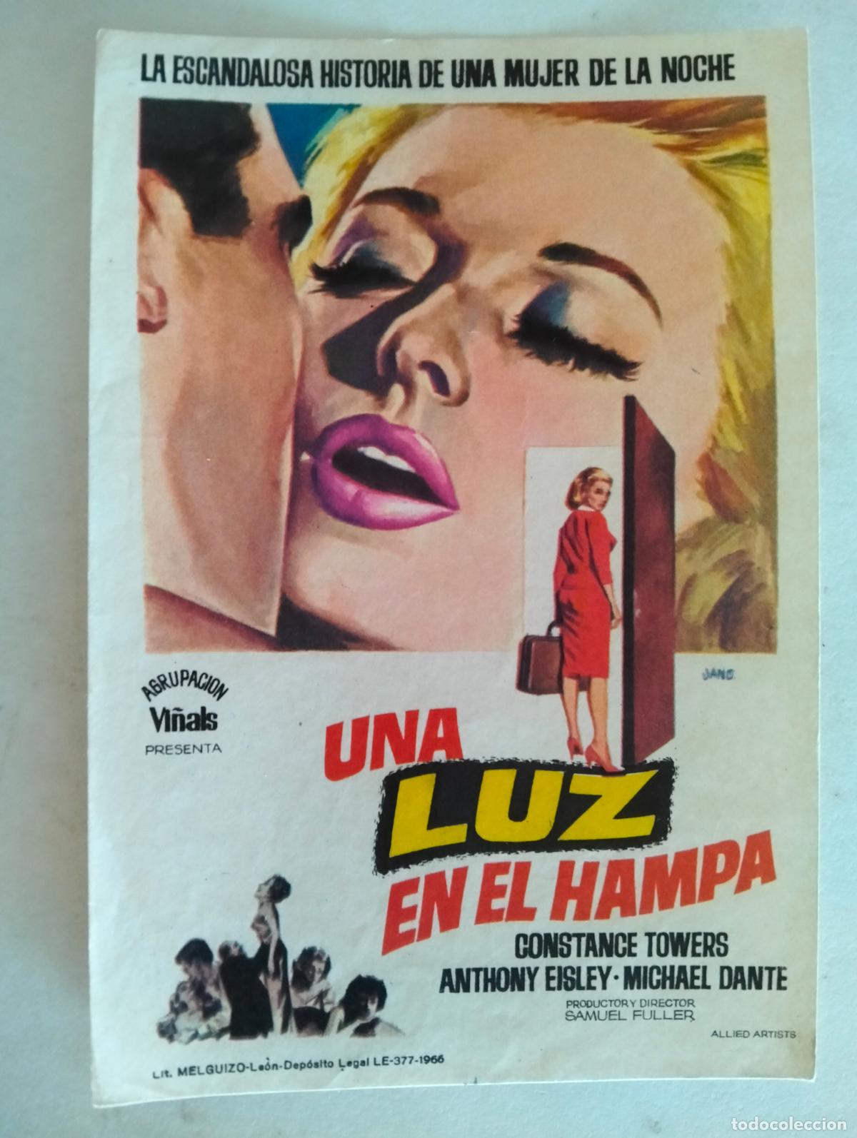 Cine: FOLLETO DE CINE, UNA LUZ EN EL HAMPA