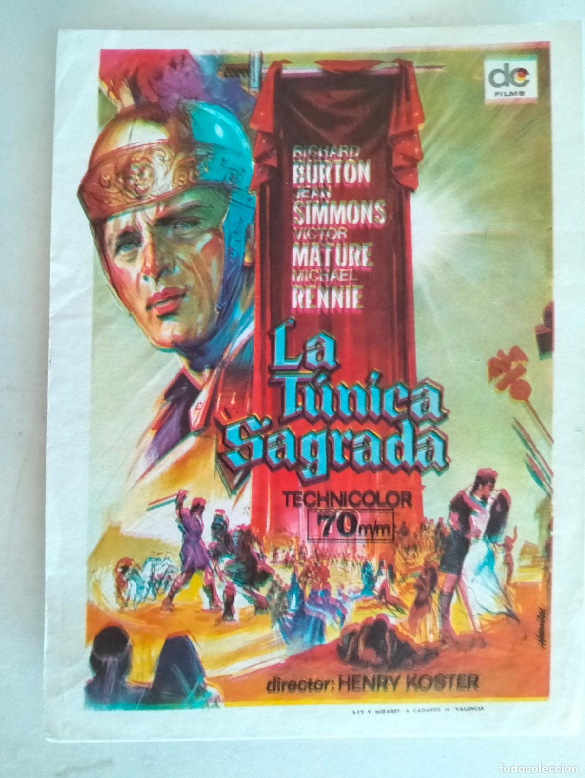 Cine: FOLLETO DE CINE, LA TUNICA SAGRADA