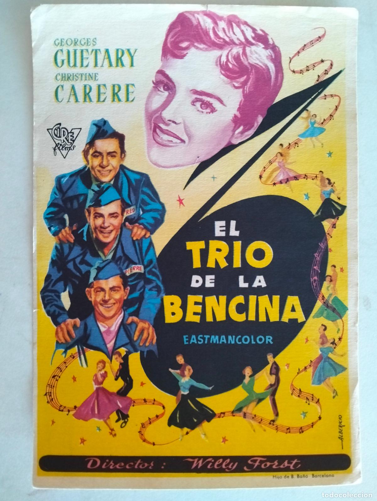 Cine: FOLLETO DE CINE, EL TRIO DE LA BENCINA