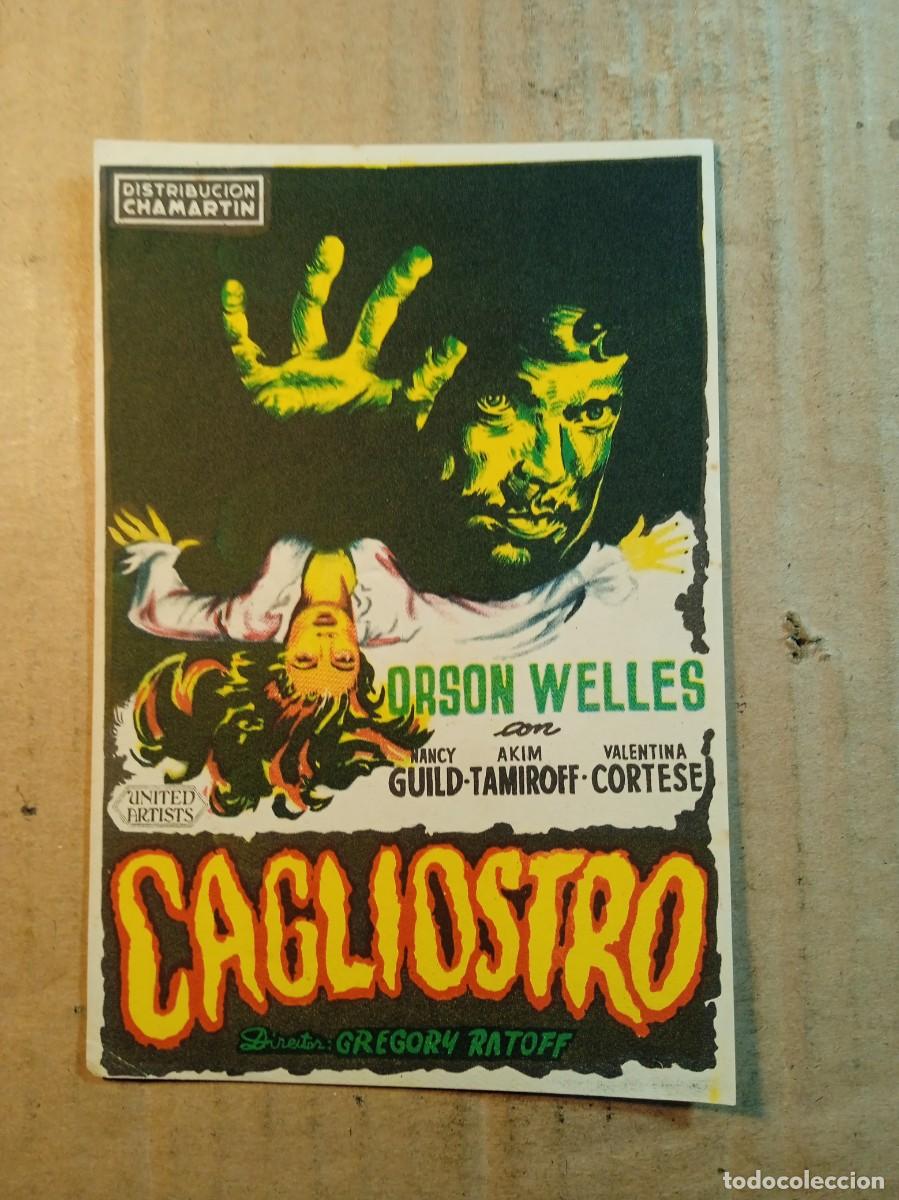  Flyers Publicitaires de films Anciens: FOLLETO DE MANO SIN PUBLICIDAD CAGLIOSTRO