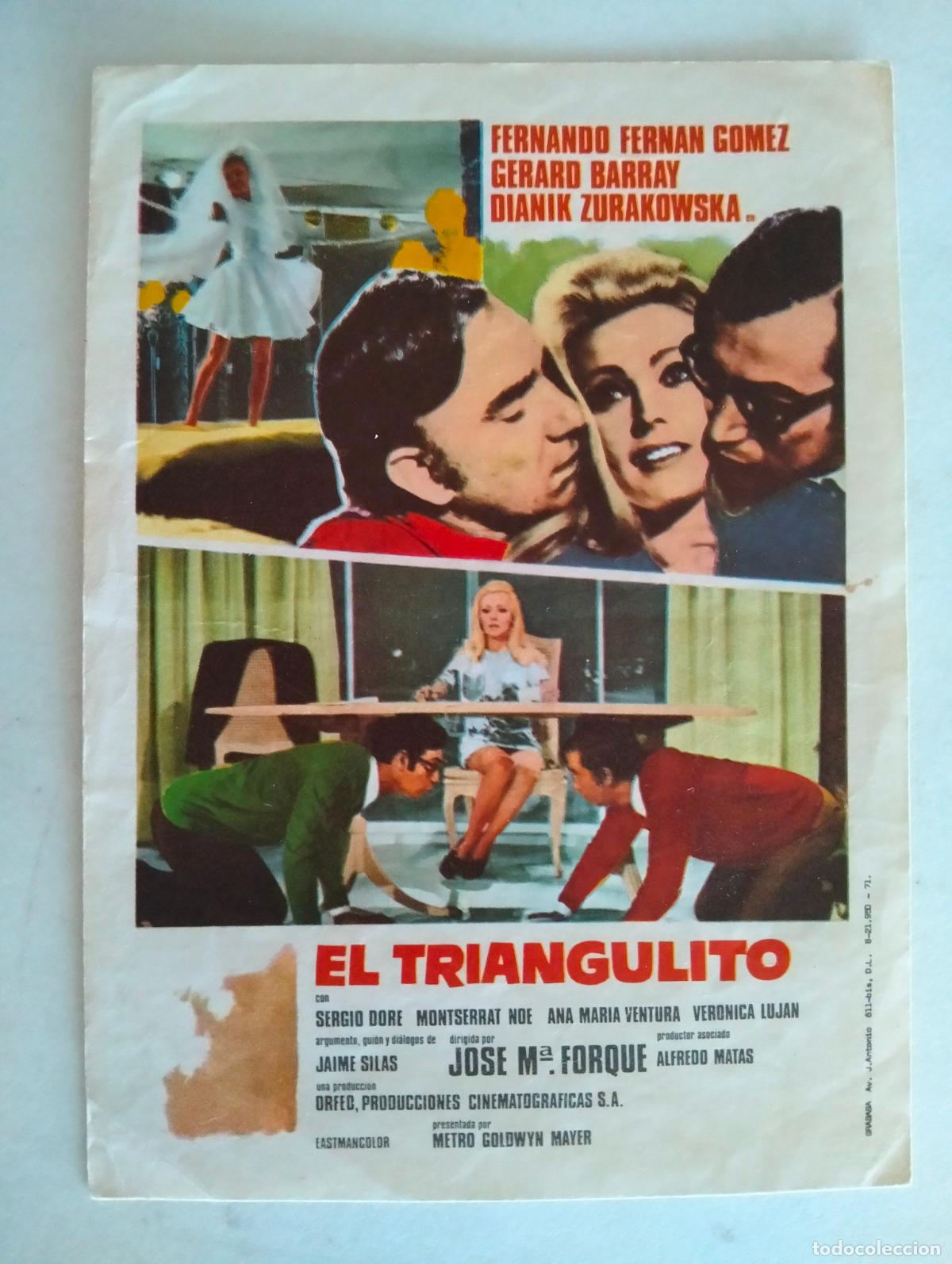 Cine: FOLLETO DE CINE, EL TRIANGULITO