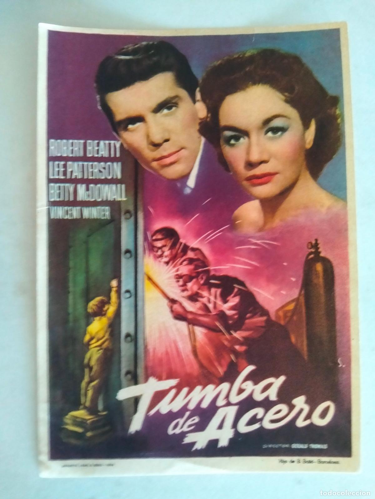 Cine: FOLLETO DE CINE, TUMBA DE ACERO