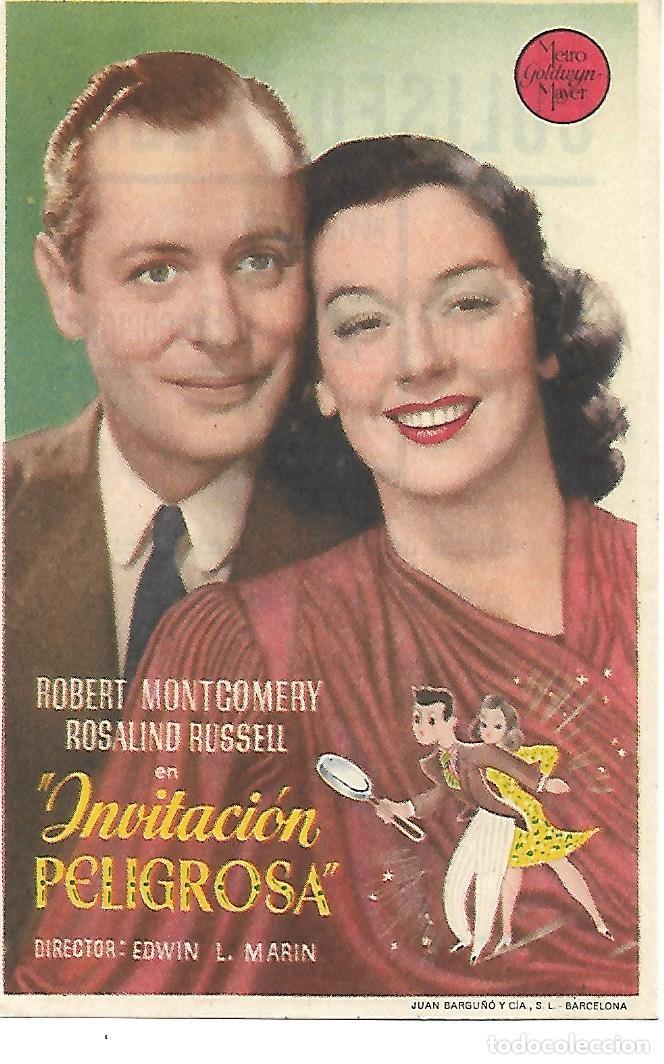 Folhetos de m&atilde;o de filmes antigos de cinema: PROGRAMA DE CINE CON PUBLICIDAD