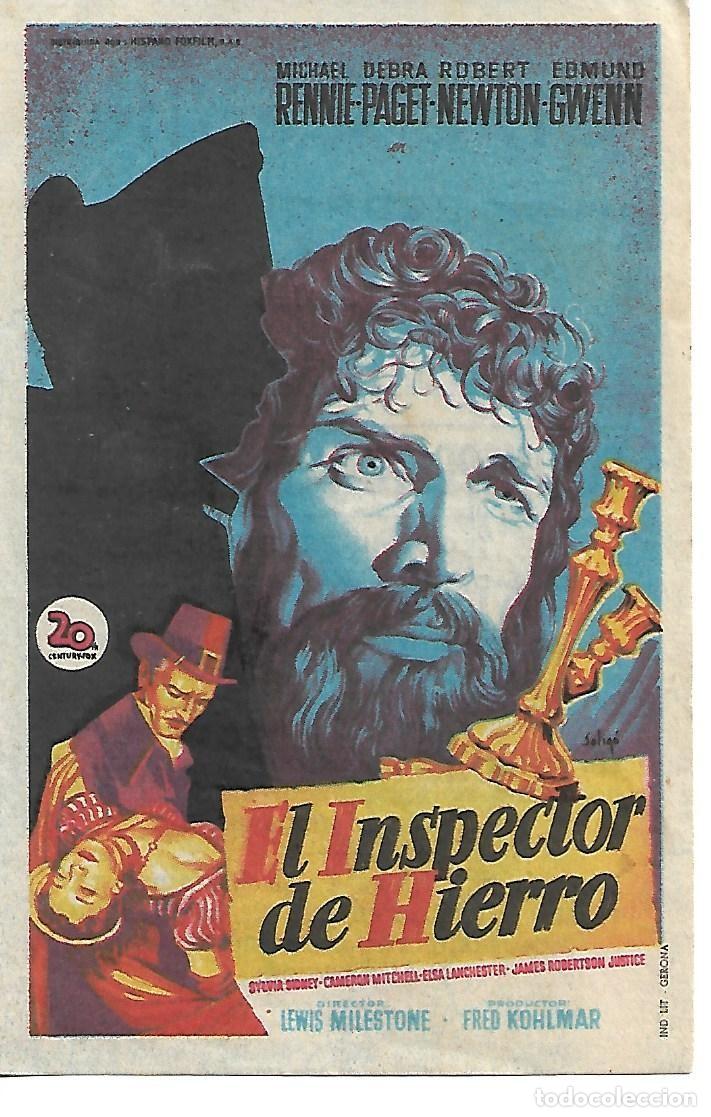 Folhetos de m&atilde;o de filmes antigos de cinema: PROGRAMA DE CINE CON PUBLICIDAD