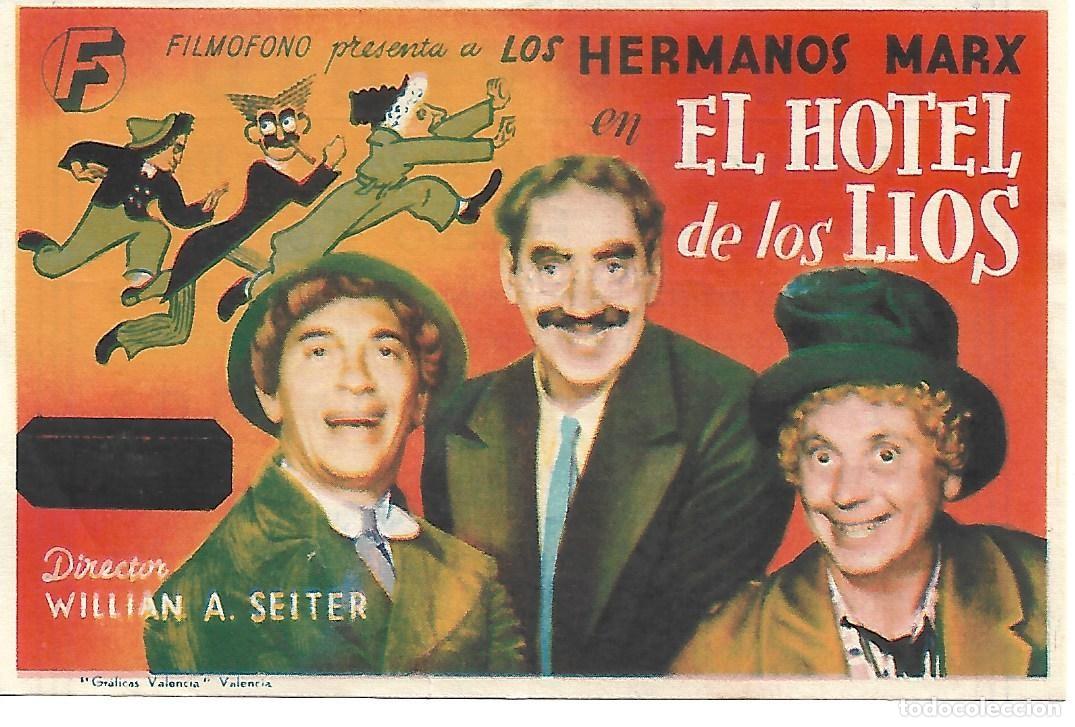  Foglietti di film di film antichi di cinema: PROGRAMA DE CINE CON PUBLICIDAD