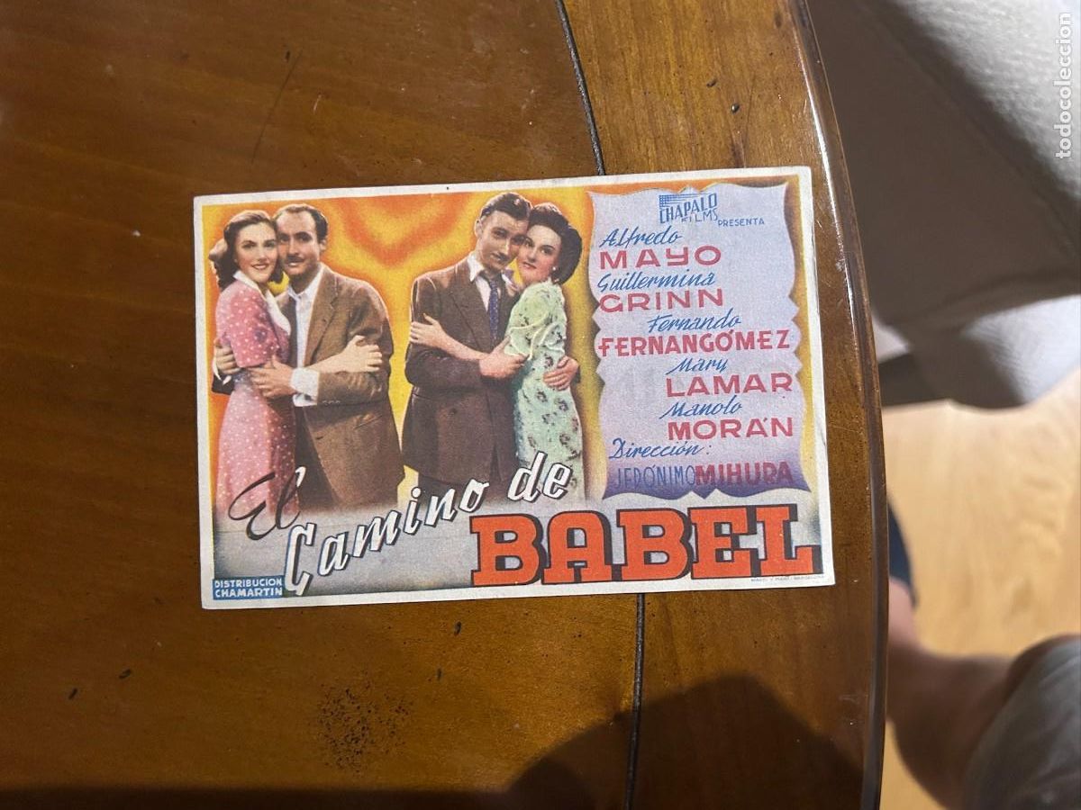 Cine: 1444 el camino de babel cine alhambra zaragoza con publicidad buen estado