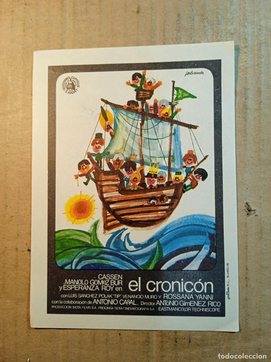  Flyers Publicitaires de films Anciens: FOLLETO DE MANO SIN PUBLICIDAD EL CRONICON