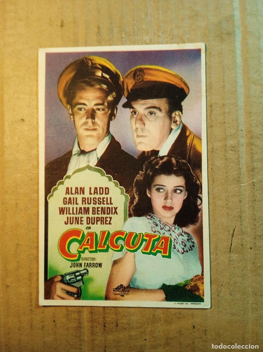 Folhetos de m&atilde;o de filmes antigos de cinema: FOLLETO DE MANO SIN PUBLICIDAD CALCUTA