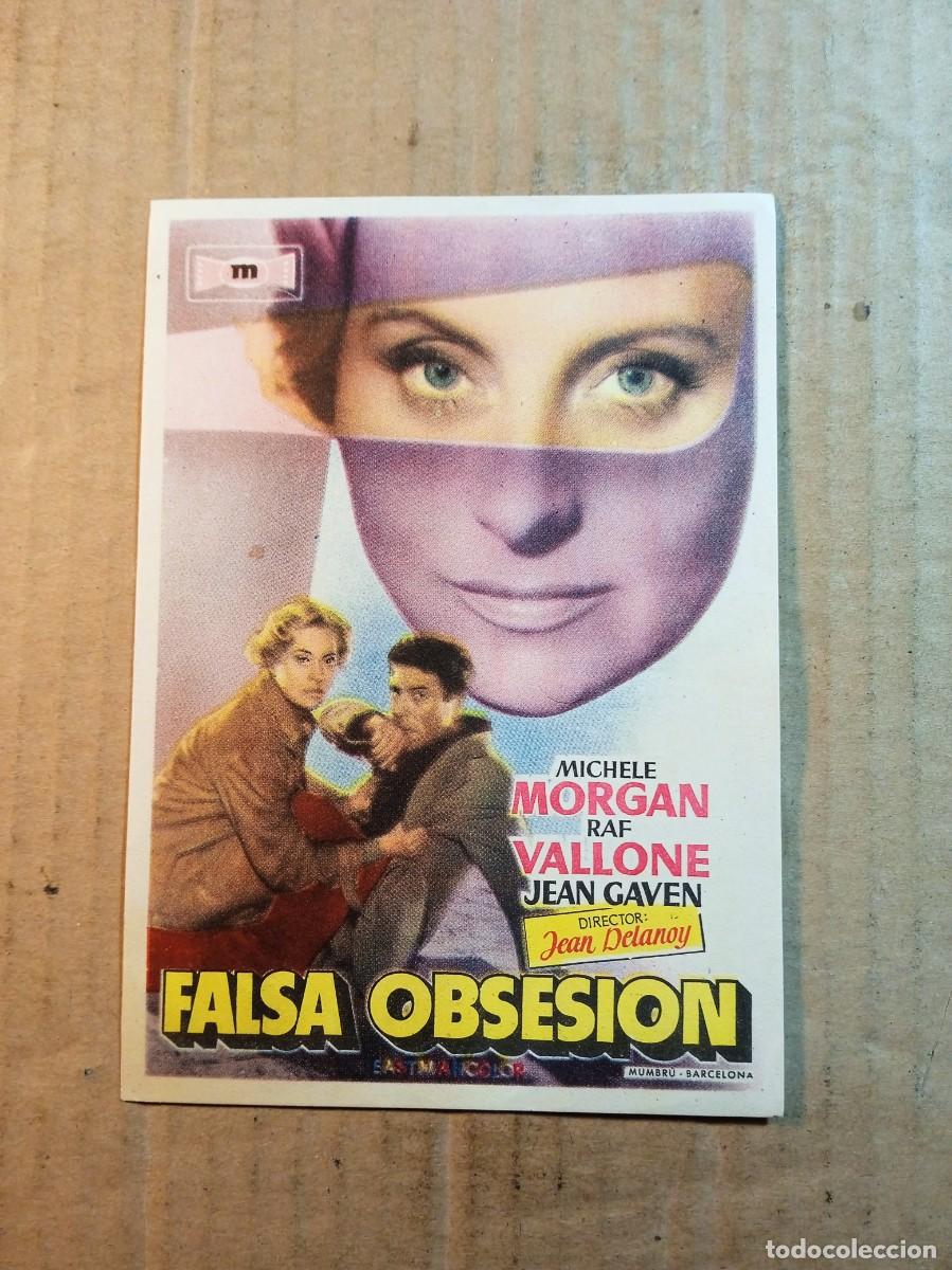  Flyers Publicitaires de films Anciens: FOLLETO DE MANO SIN PUBLICIDAD FALSA OBSESION