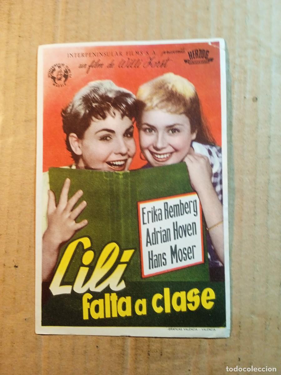  Flyers Publicitaires de films Anciens: FOLLETO DE MANO SIN PUBLICIDAD LILI FALTA A CLASE